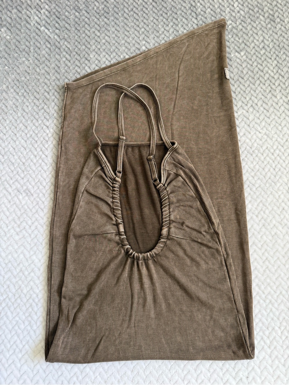 Joah brown cross back midi dress - Picture 8 of 10